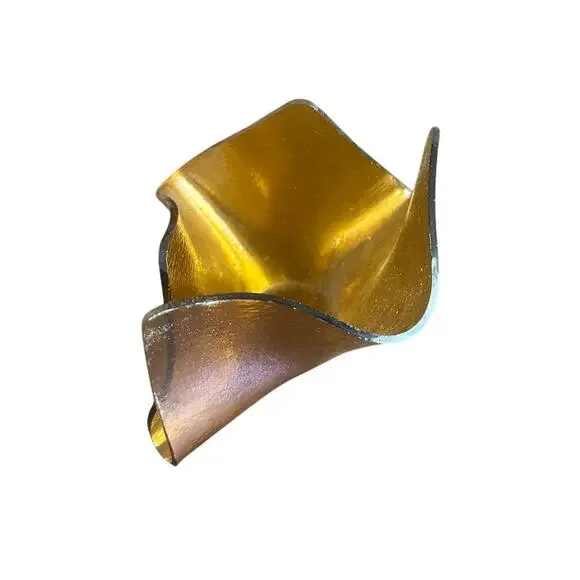 Mid-Century Modern Handmade Fused Glass Votive, Vase, Centerpiece - Picture 6 of 6